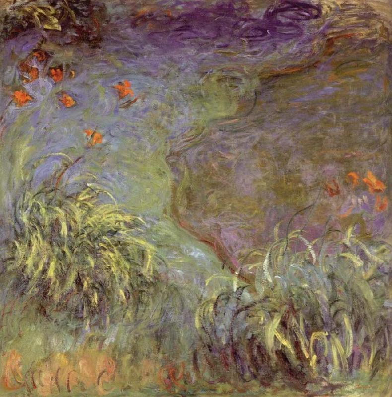 Claude Monet Day Lilies on the Bank oil painting picture